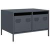 VidaXL Meuble TV anthracite 68x50x43,5 cm acier laminé à froid, support TV, buffet TV, armoire hifi, banc TV, armoire en 851240