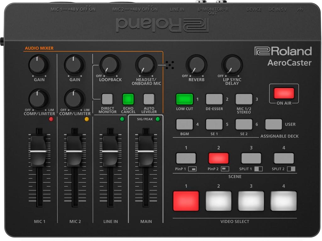 Roland Aero Caster Streaming System Wireless Controller iPad VRC-01 Production