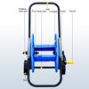 Garden Hose Reel Cart with Wheels Heavy Duty Lightweight Portable Outdoor Yard Patio Industrial Hose Reel Cart Water Pipe Storage Rack Holder