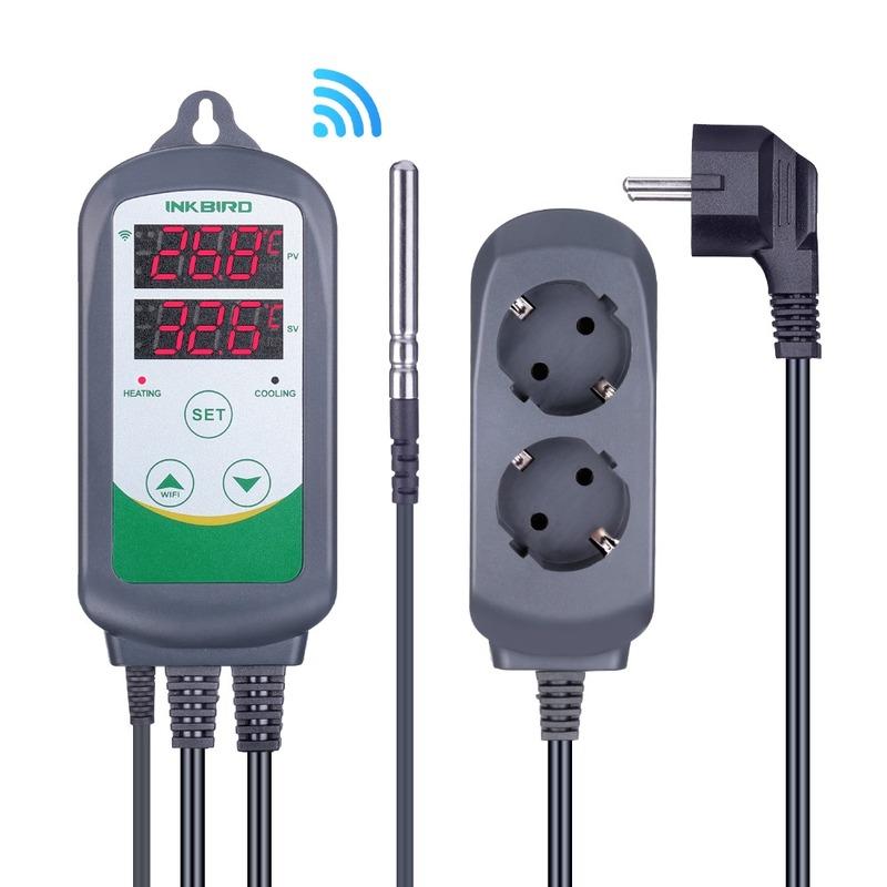 INKBIRD ITC-308 и 308WIFI EU Plug Умный терморегулятор для нагрева и охлаждения, Термостат-регулятор для теплицы, домашнего пивоварения