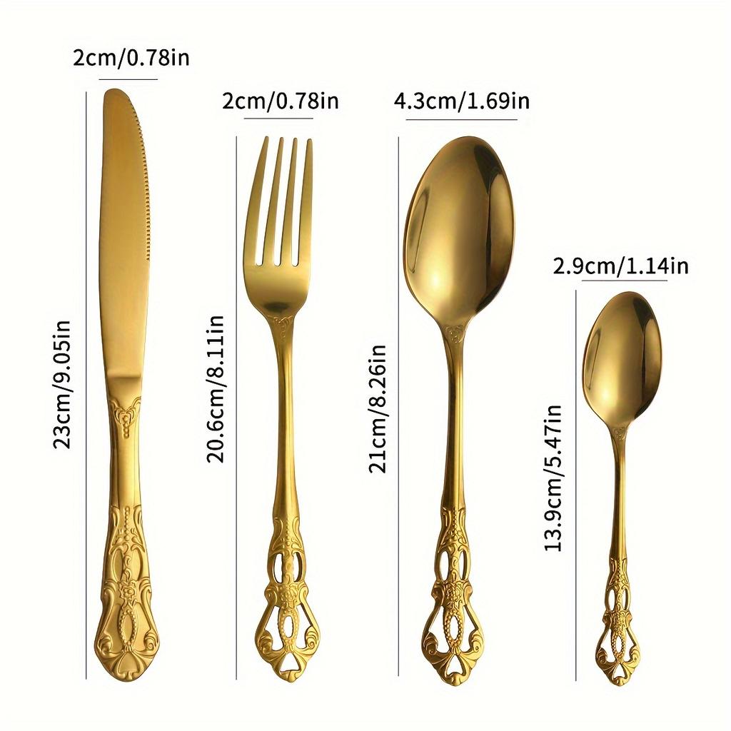 Набор столовых приборов Royal из нержавеющей стали, 32 шт., идеально подходит для дома, кухни, отеля, ресторана, вечеринки, свадьбы, подарка