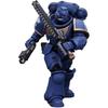 Фигурка JOYTOY 1/18 Warhammer 40,000 Космические Десантники Ультрамарины Байкеры Брат Катонус Коллекционная Модель Подарки на День Рождения 4,8 Дюйма