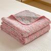 Summer Cotton Bed Cover New Cotton Three-layer Gauze Blanket Suitable for All Seasons and Single Use