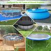Pool Cover Foldable Drawstring Design Round Waterproof Dustproof Oxford Fabric Washable Protection Pet Pool Supplies