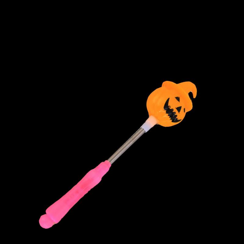 Разноцветные светящиеся палочки на Хэллоуин для детских праздничных сувениров с дизайном улыбающейся тыквы
