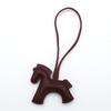 New Fashion Bag Accessories Horse Keychain With Strings Rope All-around PU Leather Tiny Horse Embellishment For Female Gift