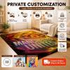 Manchester living room sofa Logo Rug Plush Rug Large Area Rug Nursery Mat Water Absorbent