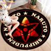 Anime Naruto Round Carpets for Living Room Rugs Soft Flannel Floor Area Rug Bedroom Carpet Mat for Children Kitchen Rug