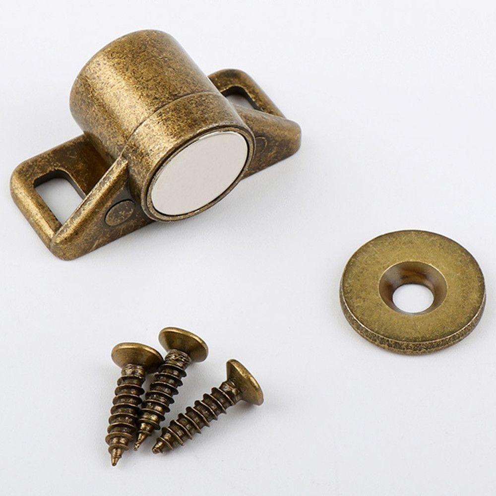 Новый Легко Устанавливаемый Магнитный Дверной Стопор Без Пробивки Утолщенный Стопор для Шкафа Цинковый Сплав Защелка для Двери Шкафа Шкаф