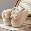 New Korean House Slipper Women Pink Fur Slide Shoes Home Slippers Woman Fluffy Metallic Mules Shoes Plush Slippers with Bowknot