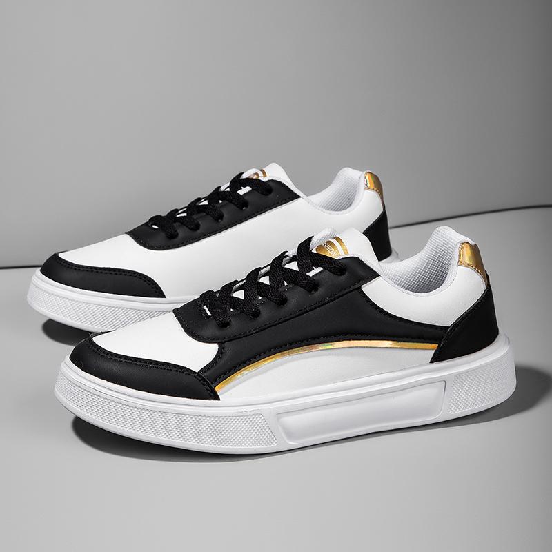 TUINANLE Белая обувь. Женская спортивная обувь из искусственной кожи. Кроссовки для скейтборда на плоской подошве.