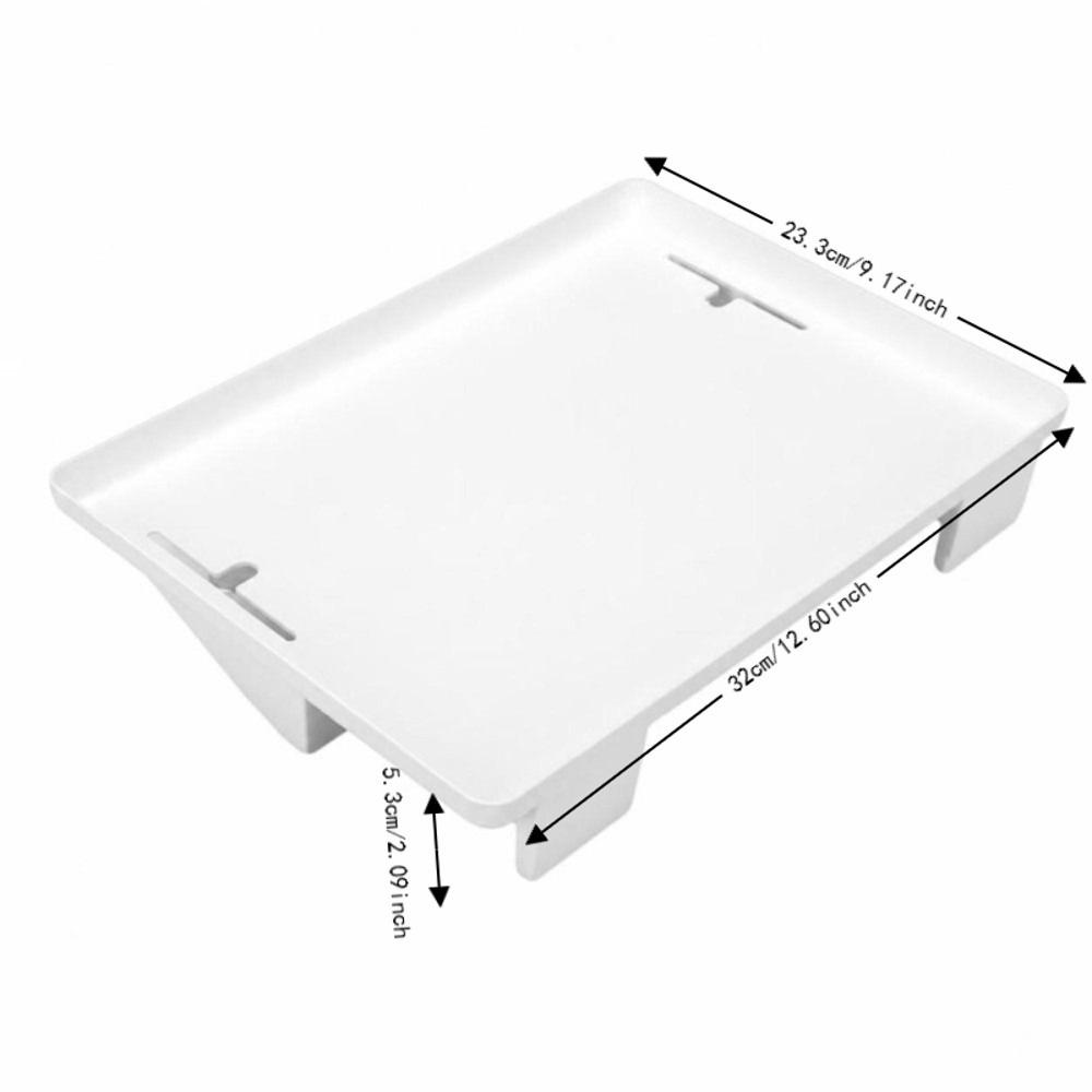 White Bedside Shelf Cable Management Nightstand Organizer Portable Bed Tray  Top Bunk