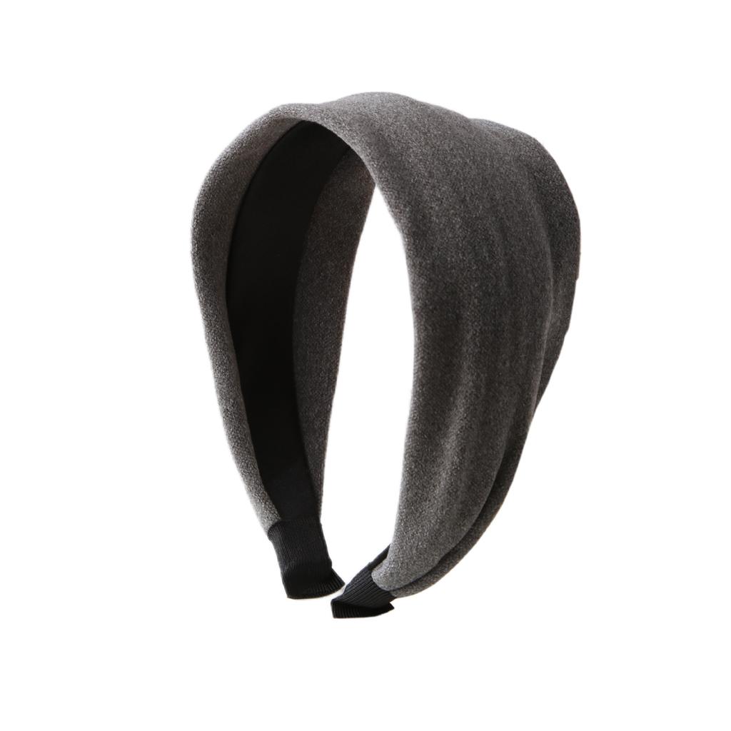 Wide-brimmed Headband for Women, High-grade Pure Color, Versatile Headband, High Skull Headband, Face Wash and Makeup Pressing Hairpin Headdress