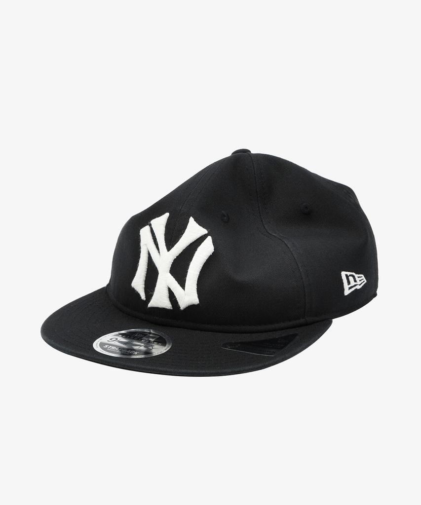 New Era МЛБ Куперстаун Нью-Йорк Янкис Большой Логотип Ретро Корона Ремень Strapback Черный
