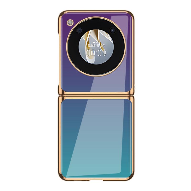 Чехол-книжка Nubia: Градиентное покрытие из гальванического стекла — креативный дизайн без слов