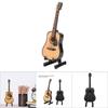 Миниатюрная деревянная модель гитары для кукольного домика, музыкальный инструмент с подставкой для дисплея, чехол для кукольного домика, аксессуары для небольших поделок, украшения для дома(# 1)
