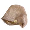 New solid color plaid stack hat women's spring and autumn big head circumference shows a small face cold hat sweet bag head hat