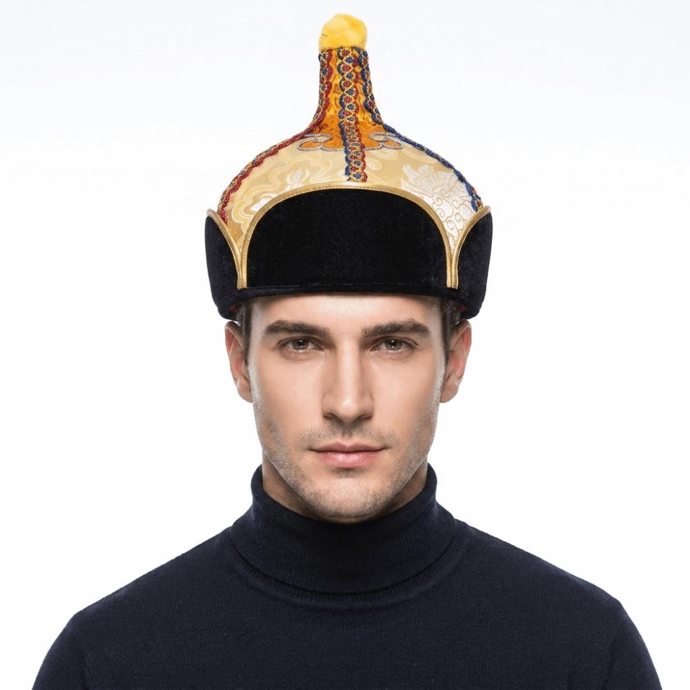 Comfortable Wearing Ethnic Costume Headwear Mongolian Style Hat Folk Dance Performance
