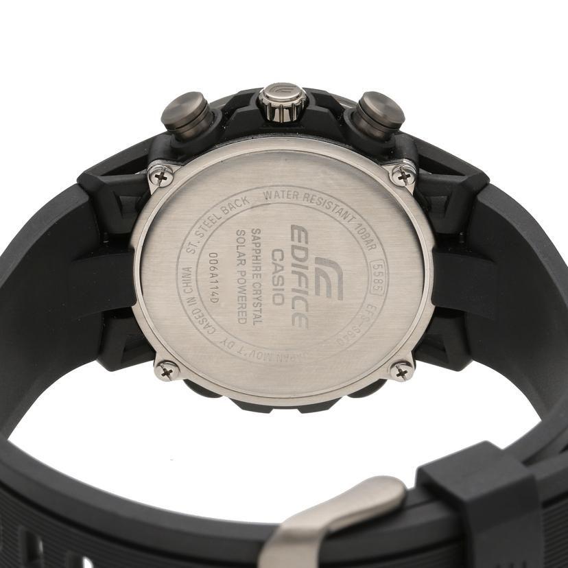 Б/у CASIO EDIFICE/Хронограф/Солнечная батарея/Резиновый ремешок EFS-S640 A класс 78