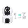 2.4G WIFI Security Camera Indoor Dual Lens 360 Degree PTZ Security Camera with Full Color Night