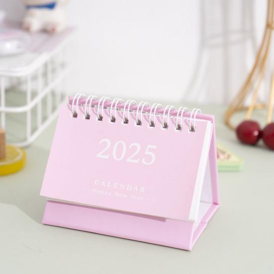 2025 Desk Calendar Flip-top Coil Calendar Schedule Planner To Do List Notepad Time Management Organizer Home Office School Supplies