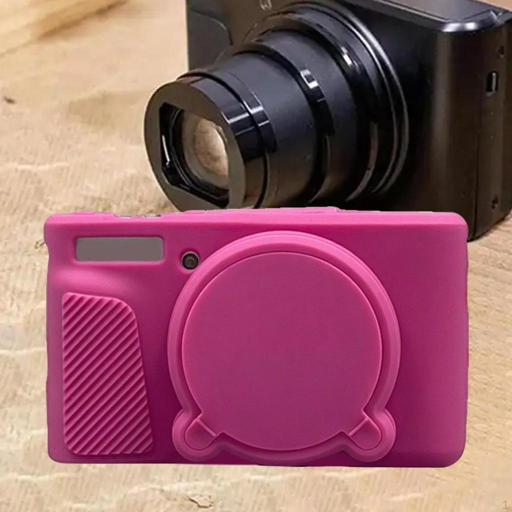 Silicone Camera Case Bag for SX740 SX730 with Removable Lens Cover Easy to Hold and Carry