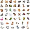 50/100 Pieces Cute Animal Stickers, Vinyl Waterproof Stickers for Laptop, Bumper, Skateboard, Water Bottle, Computer, Phone Cute Animal Stickers