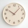 Japan Style Noiseless Wooden Wall Clock Simple Retro Decorative Timepiece for Living Room Home Decor Brief Wood Watch