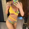 Сращивание бикини женский купальник женский купальник из двух частей комплект бикини асимметричный купальный костюм со средней талией