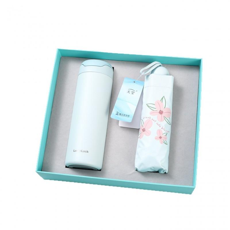 Pink Gift Set Nurses - LockLock Thermos Umbrella Practical Appreciation