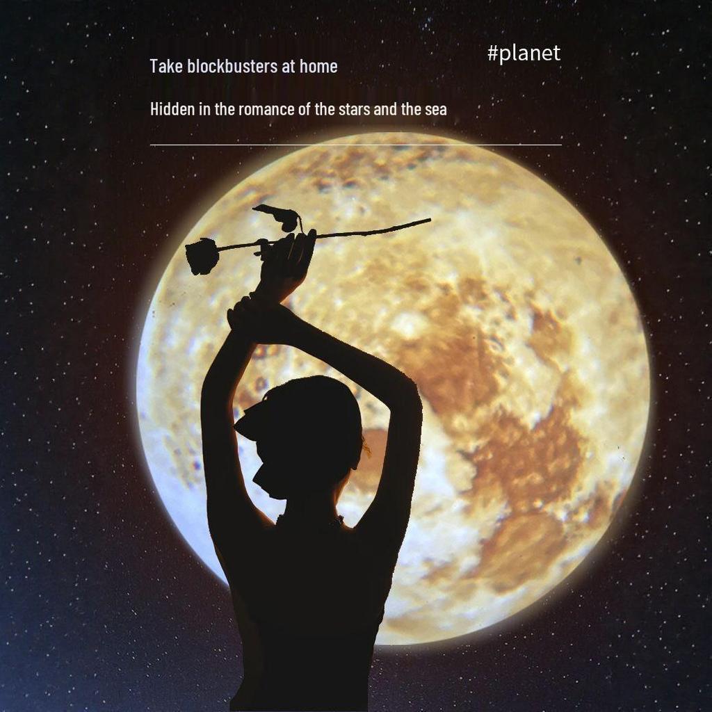 Starry Sky Moonlight Bedroom Projector - Creative Night Light & Internet Sensation