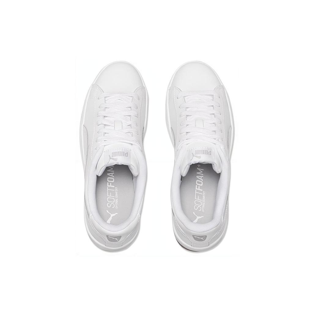 Puma Court Breaker Derby L Comfortable Lightweight Low-Top Skate Shoes Unisex Sneakers White 369503-02