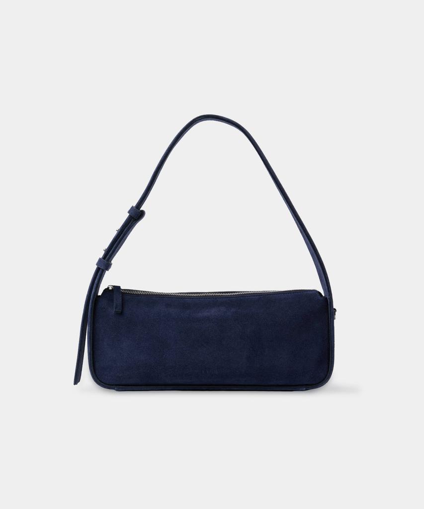 Coor Women Suede Flat Carry Bag (Dark Navy)