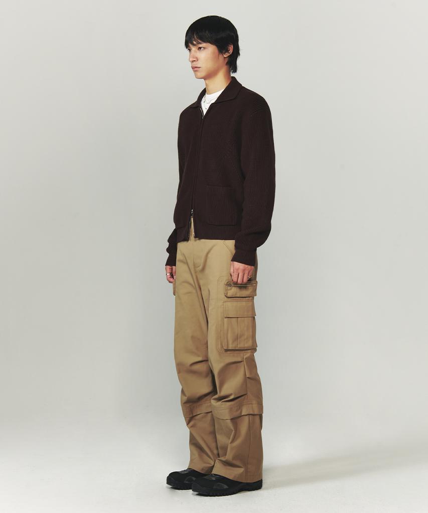 INTEMPOMOOD Out Pocket Cargo Pants_Camel Beige