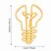 100pcs Yellow/Pink Cute Paper Clips Plastic-coated Metal Metallic Paper Clips  Office Supplies