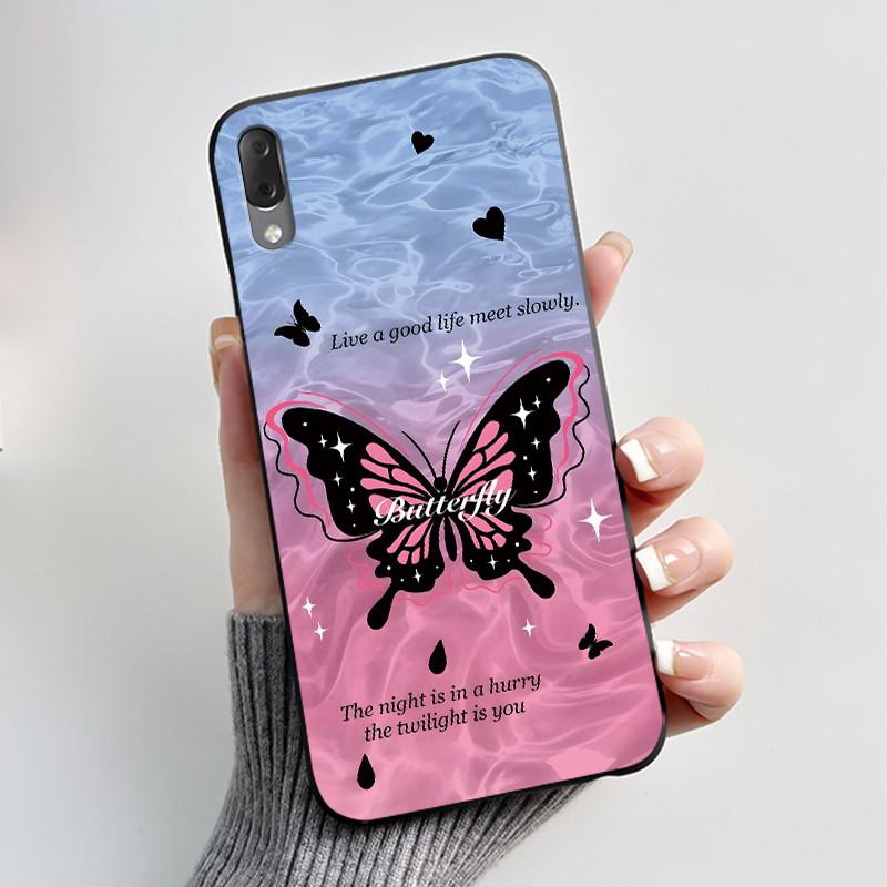 Casing For Sony Xperia L3 L4 Case Aesthetic Fashion Cute Cat Astronaut Black Soft Silicone Matte Shockproof Back Cover Bumper