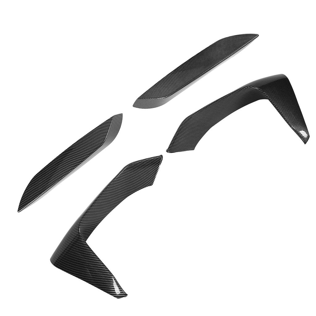 4Pcs Front Bumper Grille Fog Light Spoiler Set ABS Improve Sporty Appearance Front Bumper Splitter for F80 F82 F8 4