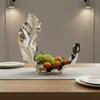 Abstract Foliage Bowl Luxury Design Home Decor Item Display Piece