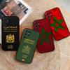 Марокканцы Флаг Марокко Паспорт Чехол для Телефона Для Samsung Galaxy S24 Чехол S22 S21 S20 S23 Ultra Fe S10 S25 S9 S8 S24 Plus 5G Обложка