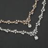 Elegant Necklace Earring Set Sparkling Crystal Bridal Necklace Wedding Jewelry  Bridal Wear