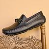 Мужские повседневные туфли из натуральной воловьей кожи, модные туфли Doudou с мягкой подошвой и одной педалью, универсальные туфли для вождения из мягкой кожи
