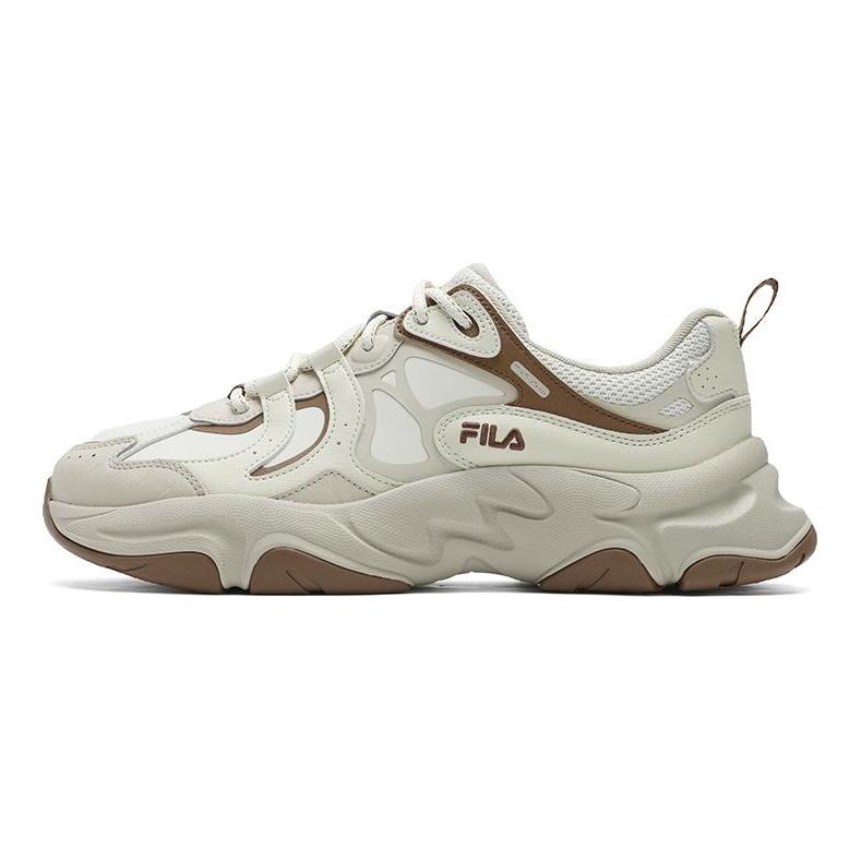 Fila MARS 3 Нескользящие Низкие Беговые Кроссовки Мужские Бежево-Коричневые F12M442102FWF