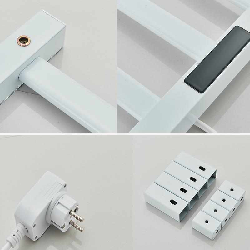 Оборудование для ванной комнаты Электрическая сушилка для полотенец Нержавеющая сталь Контроль температуры и времени Умный дом Подогреваемая вешалка для полотенец Сушилка для полотенец