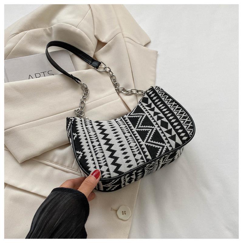 Зимние сумки на плечо подмышками, модные маленькие квадратные сумки, женские сумки-шопперы, холщовые сумки через плечо в этническом стиле для девочек