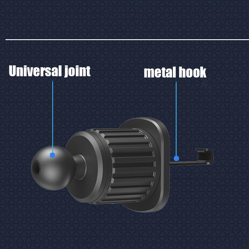 Автомобильный держатель для телефона, крючок для крепления на вентиляционное отверстие салона, универсальная мобильная поддержка для салона автомобиля, кронштейн для iPhone Xiaomi