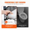 Raised Toilet Seat, 7-Position Height Adjustment 490 - 640 mm, 158.7 kg Weight Capacity, with Comfort Padded Aluminum Frame, Universal Toilet Seat