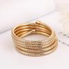 Stackable Multi Layer Arm Bracelet Stylish Metal Elastic Jewelry Stackable Bracelet Elastic Bangle for Fashionable Lover
