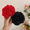 Заколка-краб из ткани с цветком розы для женщин и девочек, корейская мода, заколки, пластиковые зажимы для волос, головные уборы, аксессуары для укладки волос