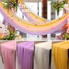 1PC Soft Mesh Fabric Party Supplies Dopamine Background Yarn Scene Arrangement 5/8x1.6m