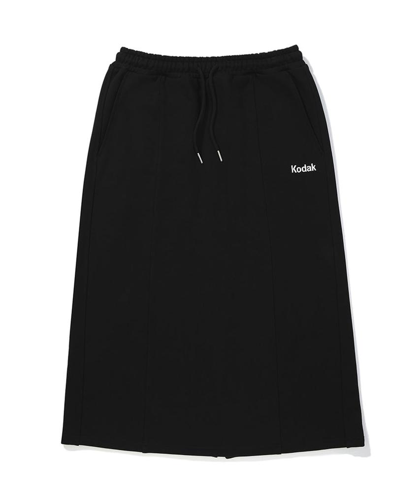 Kodak Mini Logo Long Skirt Black
